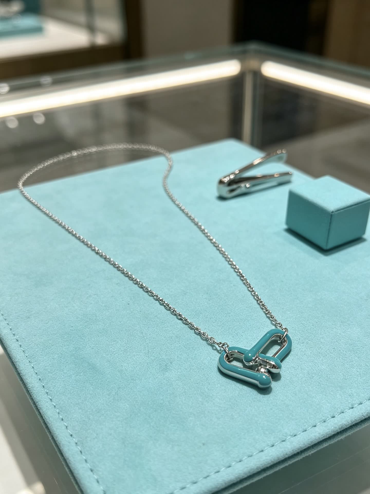 Tiffany & Co. Sterling Silver Padlock Necklace